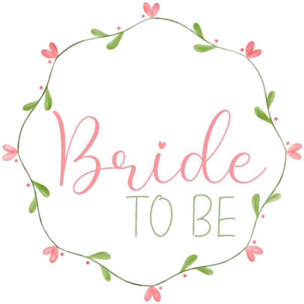 Design bachelor party — Bride to be — fleurs douces