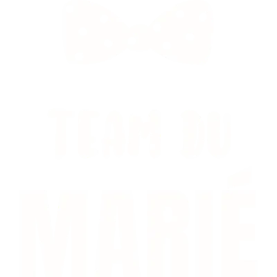 Design futur marié EVG — Team du marié — nœud papillon à pois blanc