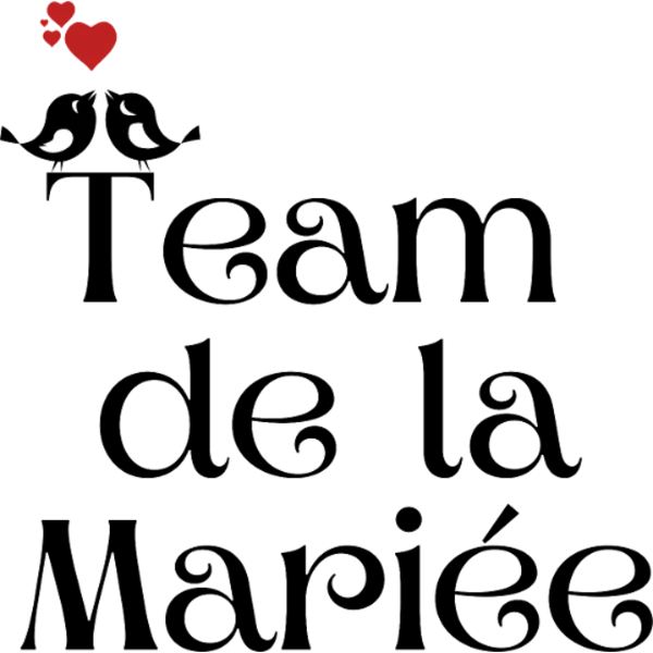 Design Team de la mariée — tourtereaux noirs