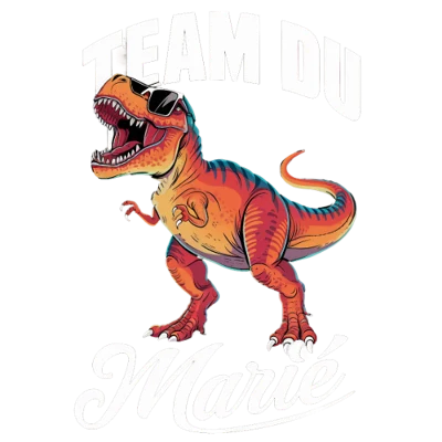 Design futur marié EVG — Team du marié — T-Rex