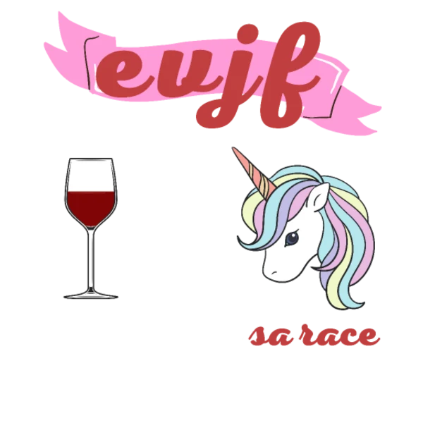 Design EVJF qui déchire sa race — vin et licorne