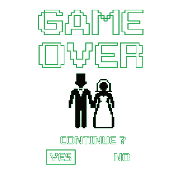 Design bachelor party — Game over — continuer ? oui / non