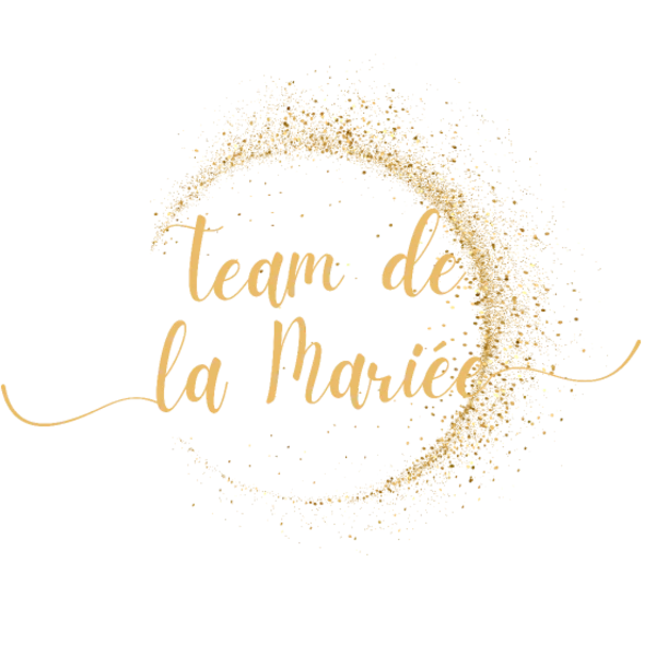 Design EVJF future mariée — Team de la mariée — croissant doré pailleté