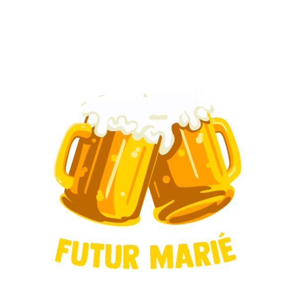 Design team du marié EVG — Team futur marié — chopes et cornes