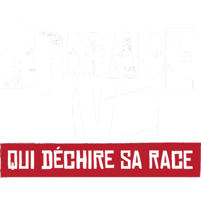 Design EVG EVJF Brigade EVG qui déchire sa race — bandeau rouge