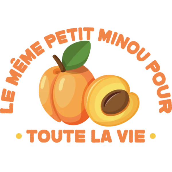 Design team du marié EVG — Le même petit minou pour toute la vie — abricot