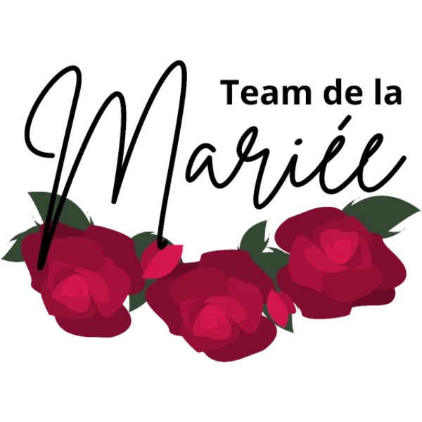 Design Team de la mariée — roses rouges minimalistes