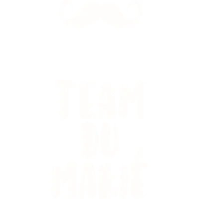 Design futur marié EVG — Team du marié — moustache blanche