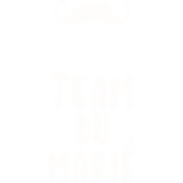 Design Team du marié — moustache blanche
