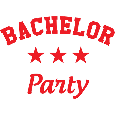 Design témoin et demoiselle d'honneur — Bachelor Party — étoiles rouges
