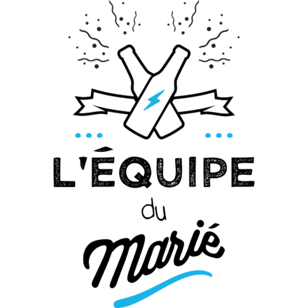 Design L’équipe du marié — bouteilles