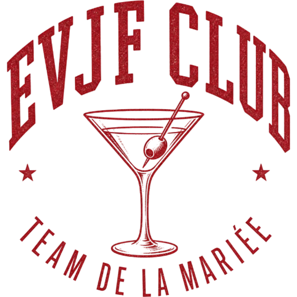 Design EVJF Club — verre de martini