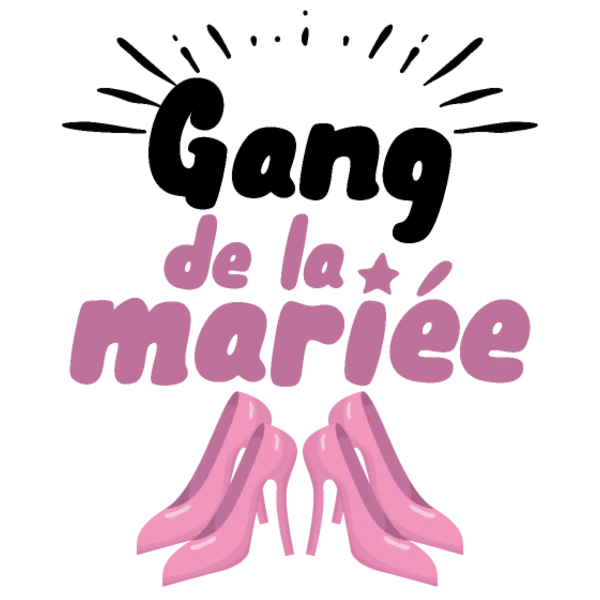 Design Gang de la mariée — escarpins roses