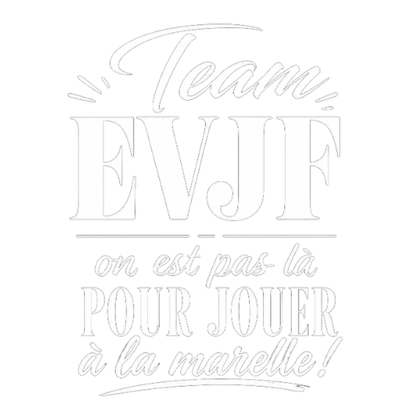Design EVJF future mariée — Team EVJF — on n’est pas là pour jouer à la marelle