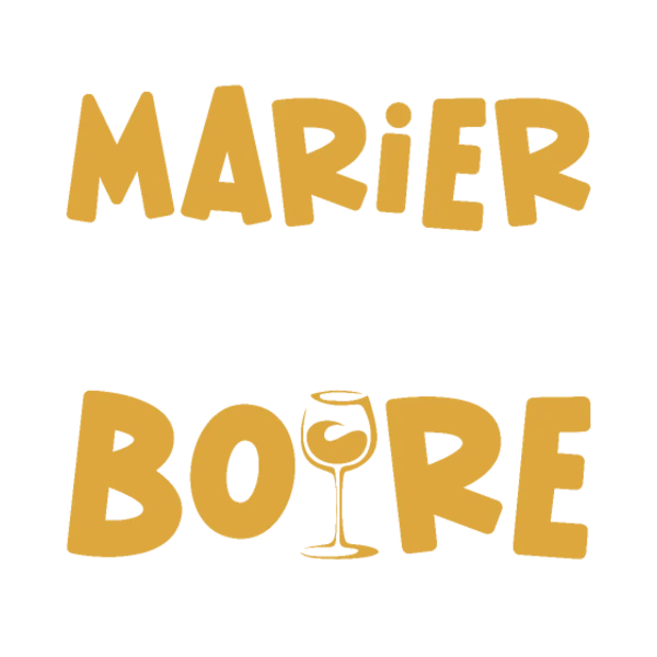 Design Il va se marier, nous on est juste là pour boire — jaune