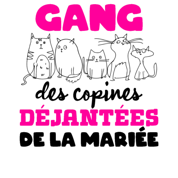 Design Gang des copines déjantées de la mariée — chats