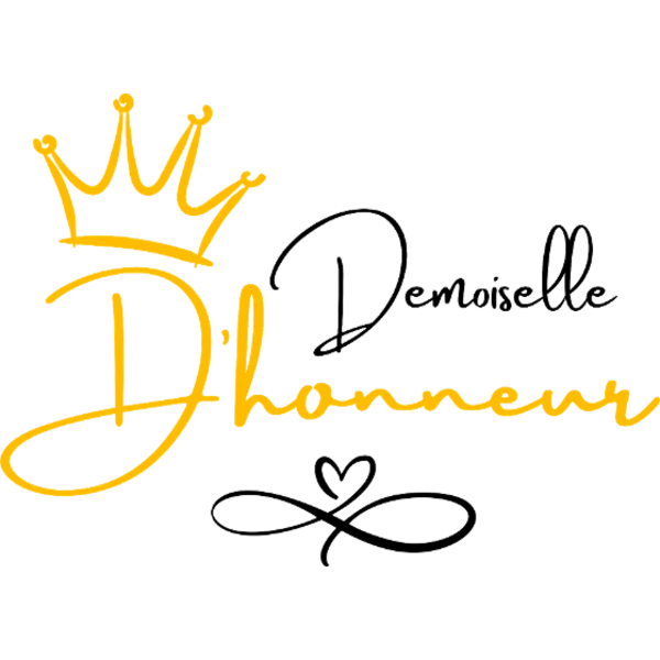 Design Demoiselle d’honneur — couronne jaune