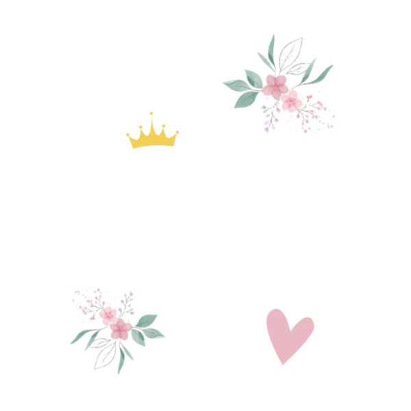 Design Future mariée — cercle fleuri et cœur