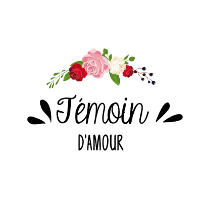 Design témoin et demoiselle d'honneur — Témoin d’amour