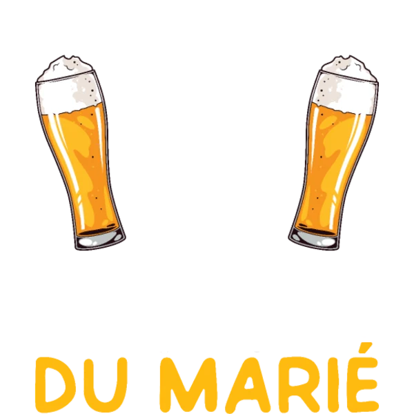 Design Équipe du marié — chapeau, moustache et bières