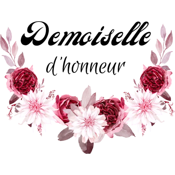 Design Demoiselle d’honneur — dahlias roses