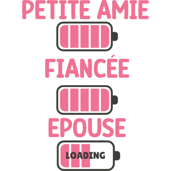 Design Petite amie, fiancée, épouse — chargement