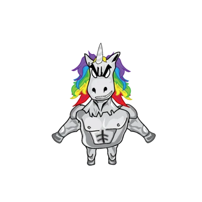 Design futur marié EVG — Je m’en fous, je suis le marié — licorne
