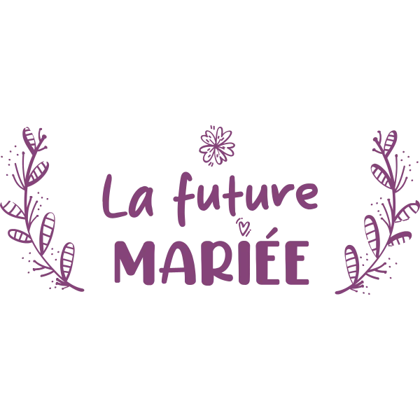 Design La future mariée — couronne mauve
