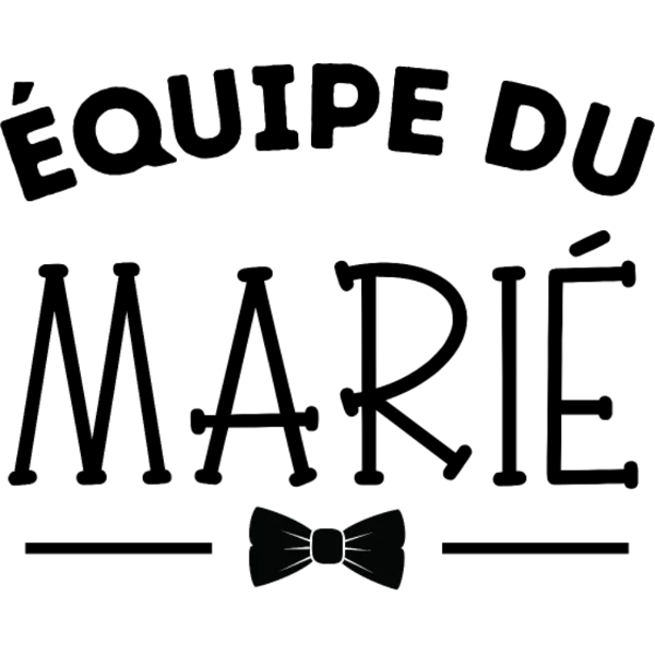 Design Équipe du marié — nœud papillon noir