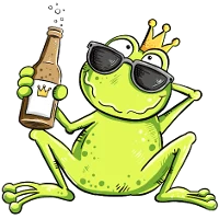 Design Célibataire — Grenouille célibataire en fête