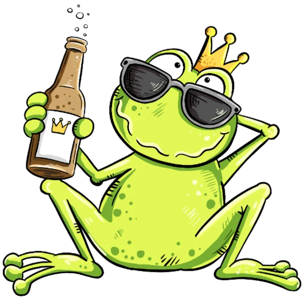 Design bachelor party — Grenouille célibataire en fête