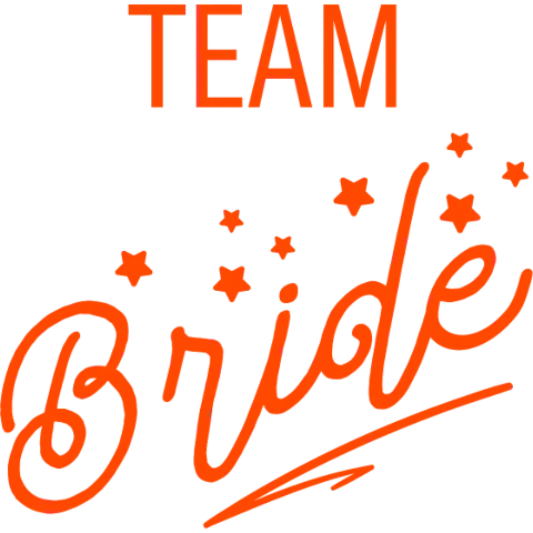 Designs bachelor & jga — Team Bride — orange