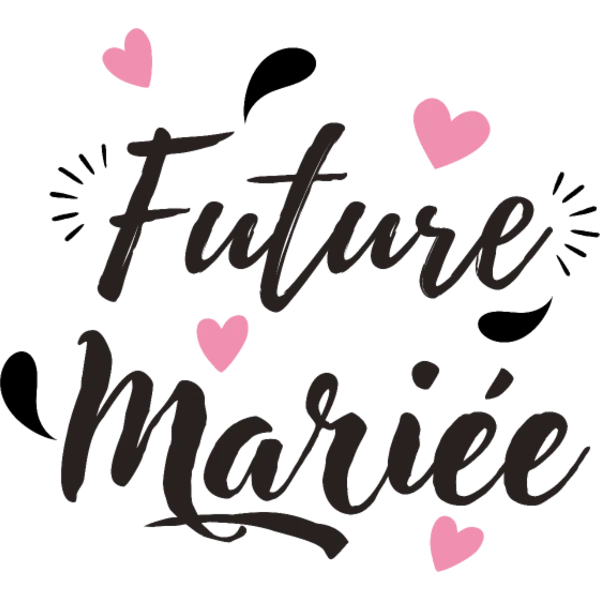 Design EVJF future mariée — Future mariée — lettrage rose