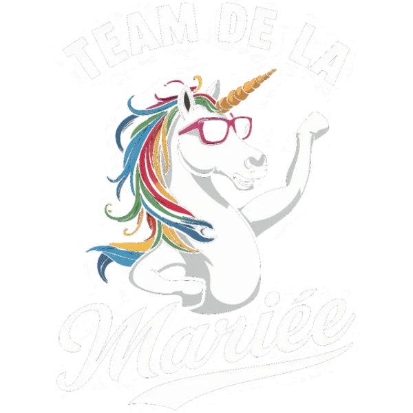 Design Team de la mariée — licorne à lunettes