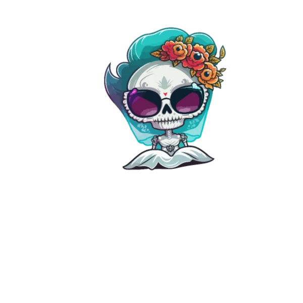 Design bachelor party — Team Bride — mariée squelette