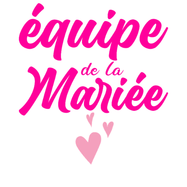 Design Équipe de la mariée — rose