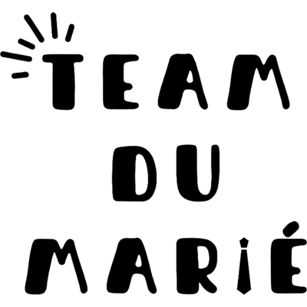 Design team du marié EVG — Team du marié — lettres pinceau
