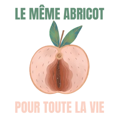 Design témoin et demoiselle d'honneur — Le même abricot pour toute la vie