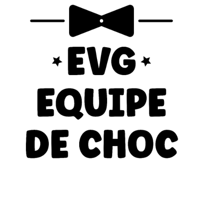 Design témoin et demoiselle d'honneur — EVG, équipe de choc — nœud papillon noir