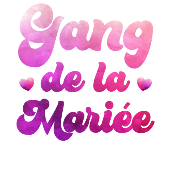 Design Gang de la mariée — rose