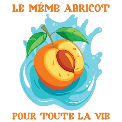Design futur marié EVG — Le même abricot pour toute la vie — éclaboussure