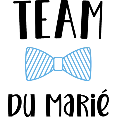 Design EVG EVJF — Team du marié — nœud papillon bleu