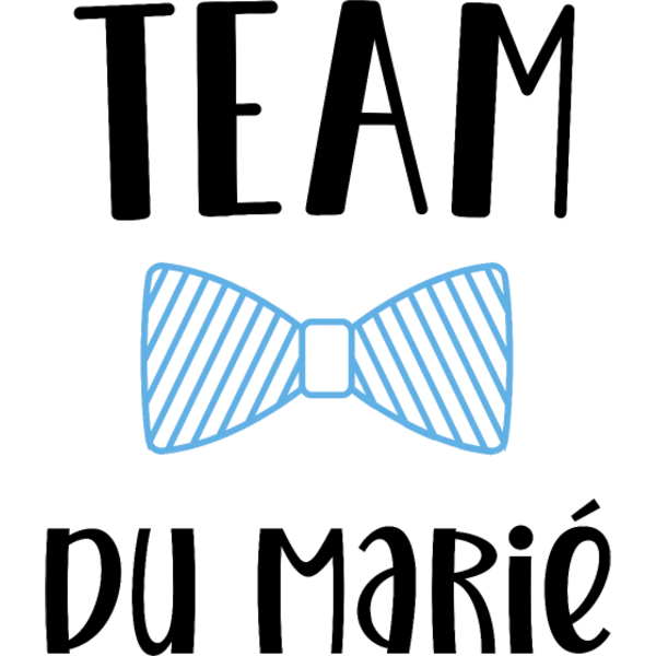Design team du marié EVG — Team du marié — nœud papillon bleu