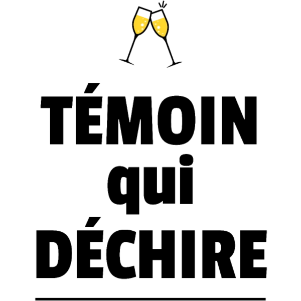 Design Témoin qui déchire — coupes de champagne