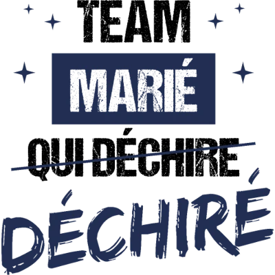 Design témoin et demoiselle d'honneur — Team marié qui déchire — déchiré