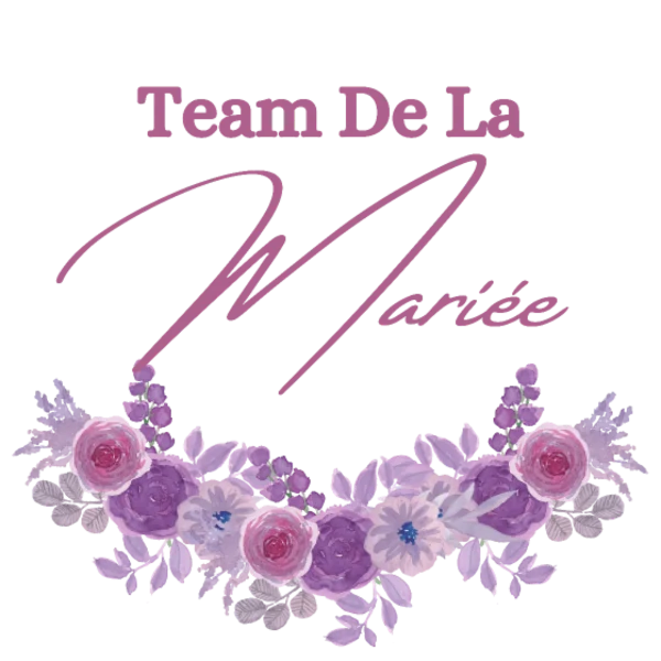 Design Team de la mariée — fleurs mauves et rose