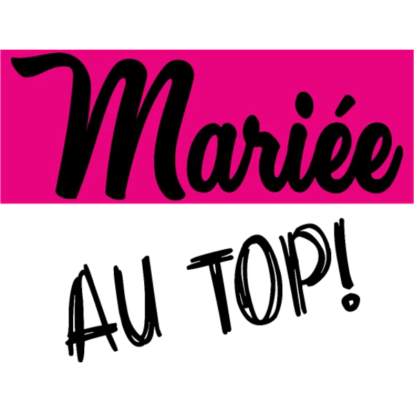 Design Mariée au top ! — bandeau fuchsia