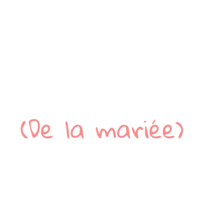 Design futur marié EVG — Témoin (de la mariée) — lettres blanches