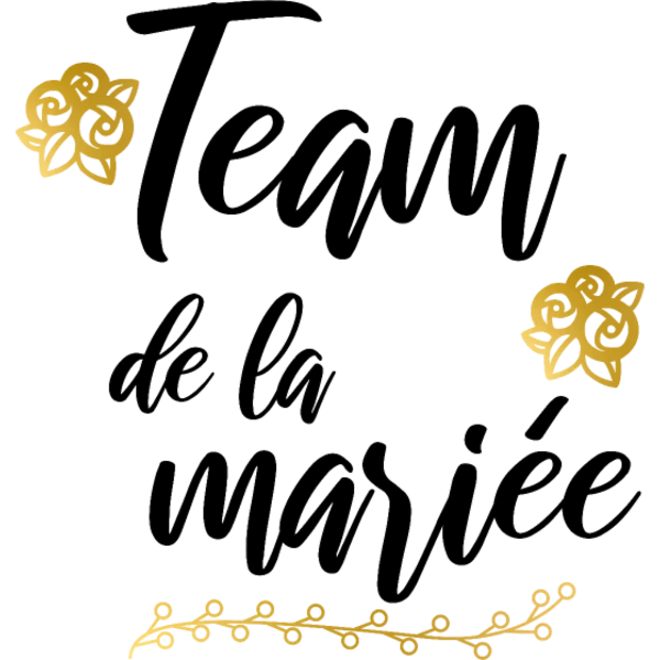 Design Team de la mariée — roses dorées