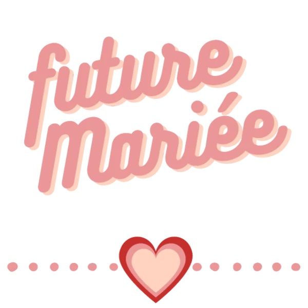Design Future mariée — cœur rose